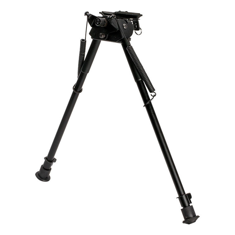 6-9 Inch Harris Style Bipod - Smooth Legs, Posi-Lock Retract Pivot, 20mm/11mm Adapter Compatible